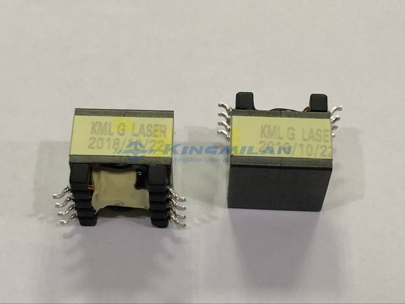  平面變壓器激光打標、片式變壓器激光打標、薄膜變壓器激光打標、空心變壓器激光打標；